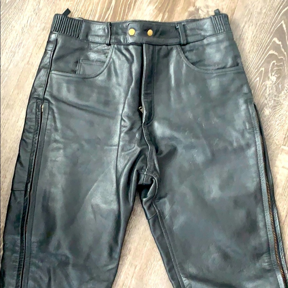 Leather Motorcycle Chaps
